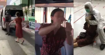 สาวจีนถุยน้ำลาย