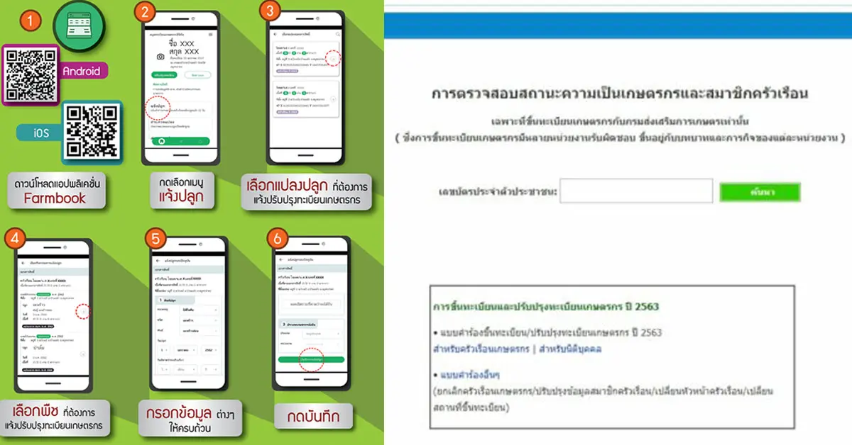 ลงทะเบียน เยียวยาเกษตรกร