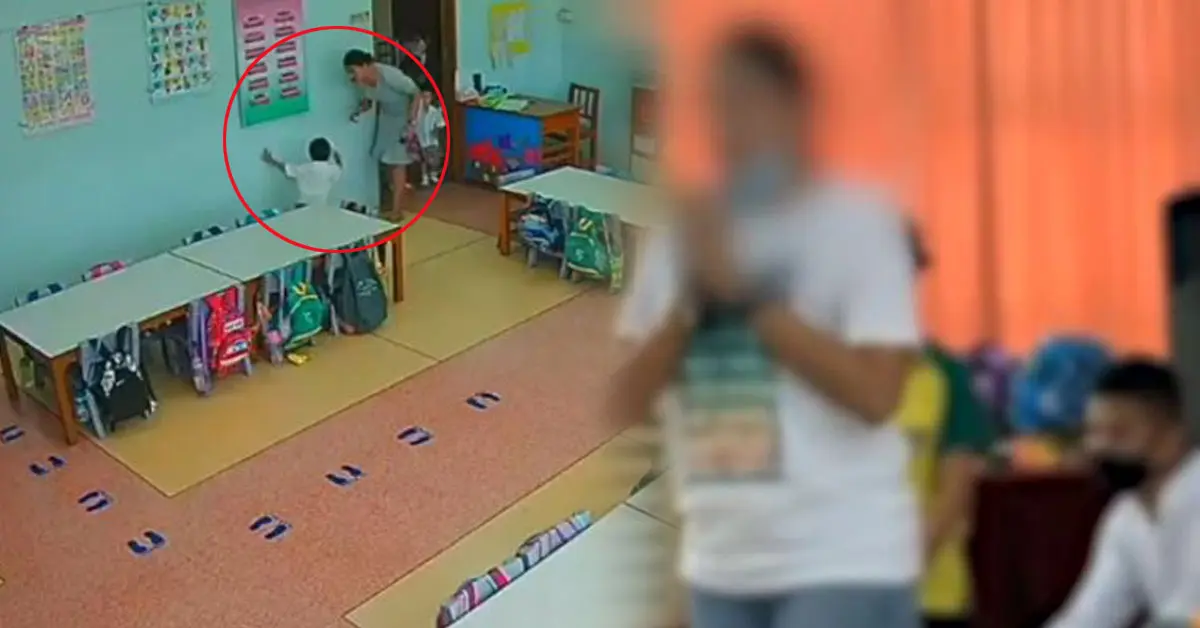 ครูตบเด็กอนุบาล