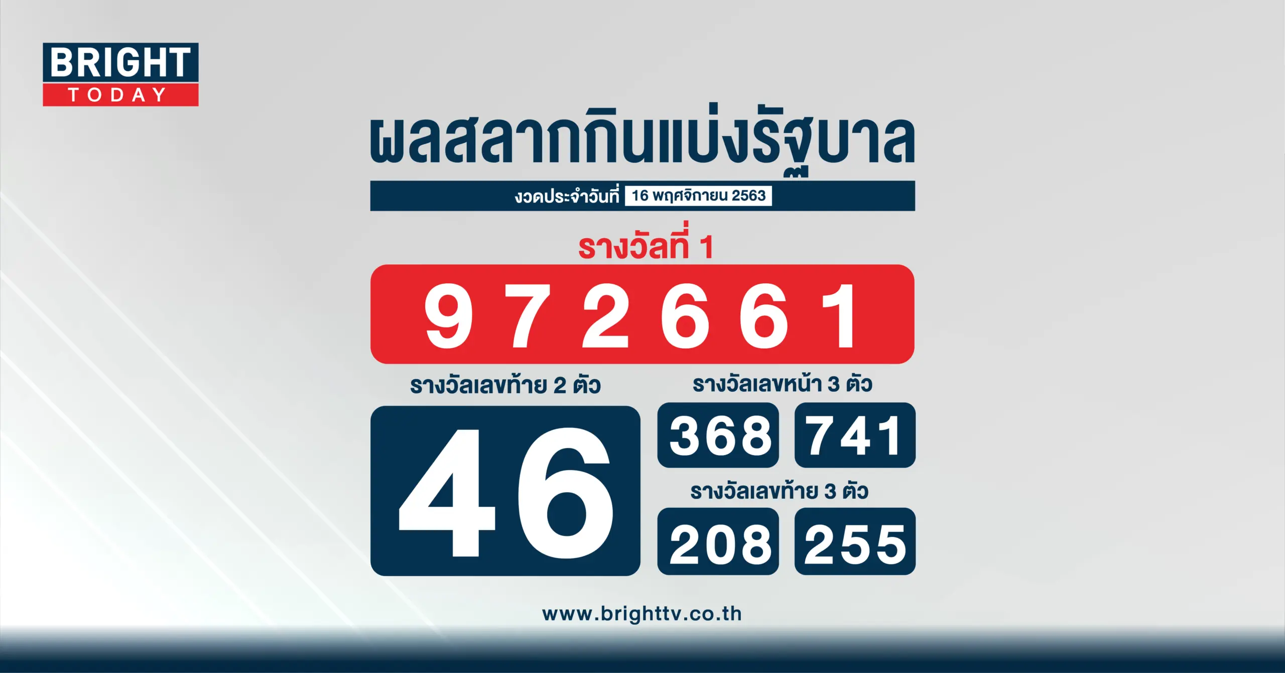 หวย รางวัลที่ 1 ตรวจหวย