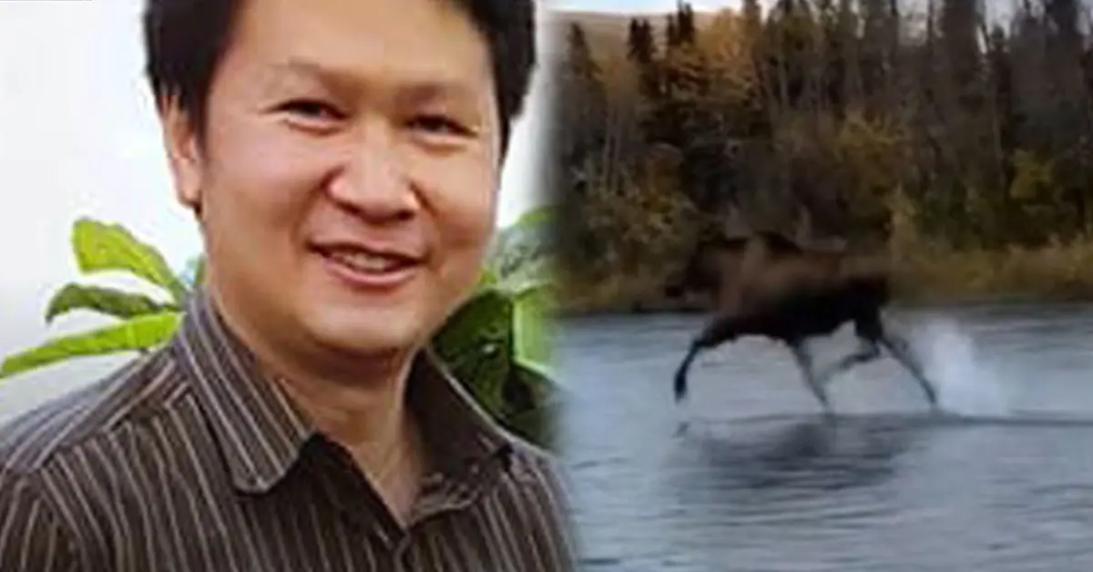 กวางวิ่งบนผิวน้ำ