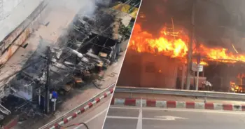 ร้านลาดมะพร้าว ไฟไหม้