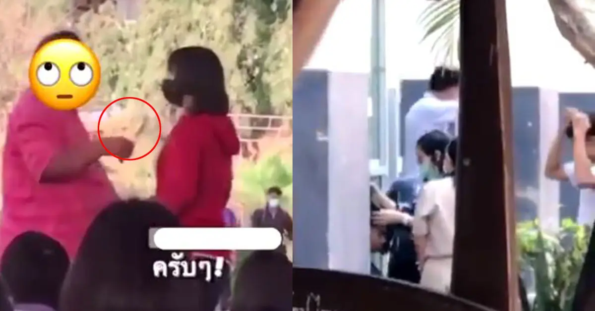 ครูไถผมตัดผมนักเรียน