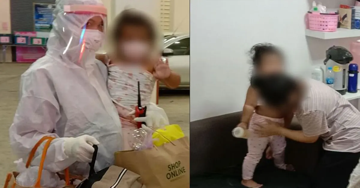 หนูน้อยวัย 1 ขวบ ติดเชื้อโควิดจากพ่อ