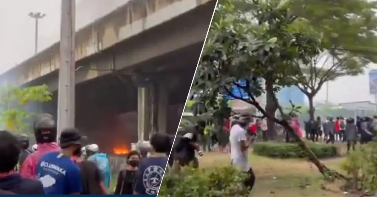 ม็อบทะลุฟ้า ทางด่วนดินแดง