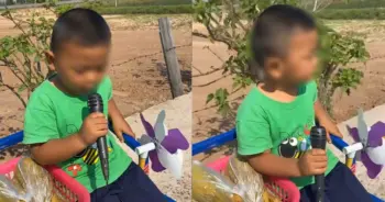 เด็กน้อยช่วยพ่อขายข้าวโพด