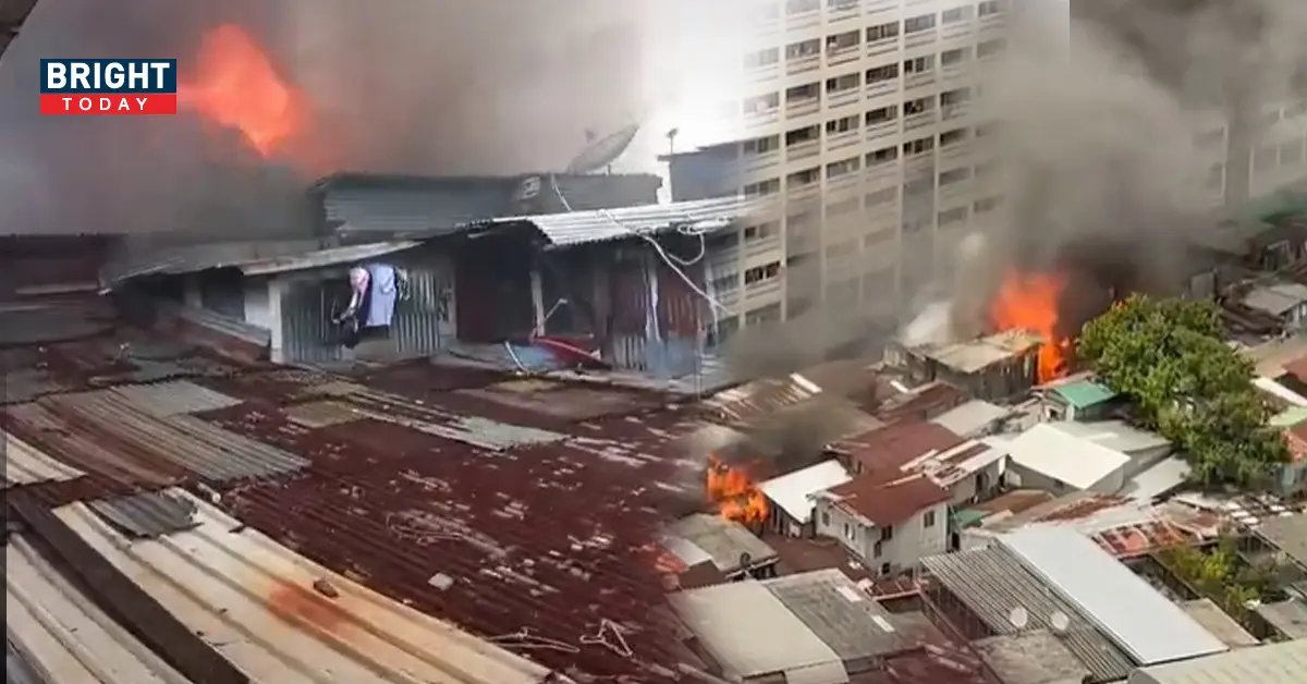 ไฟไหม้ชุมชนบ่อนไก่