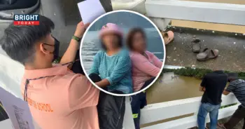 ครูสาวกระโดดน้ำ