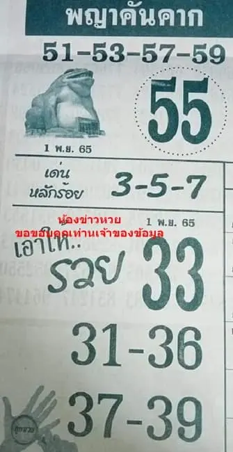 เลขเด็ด-พญาคันคาก-1-พย-65