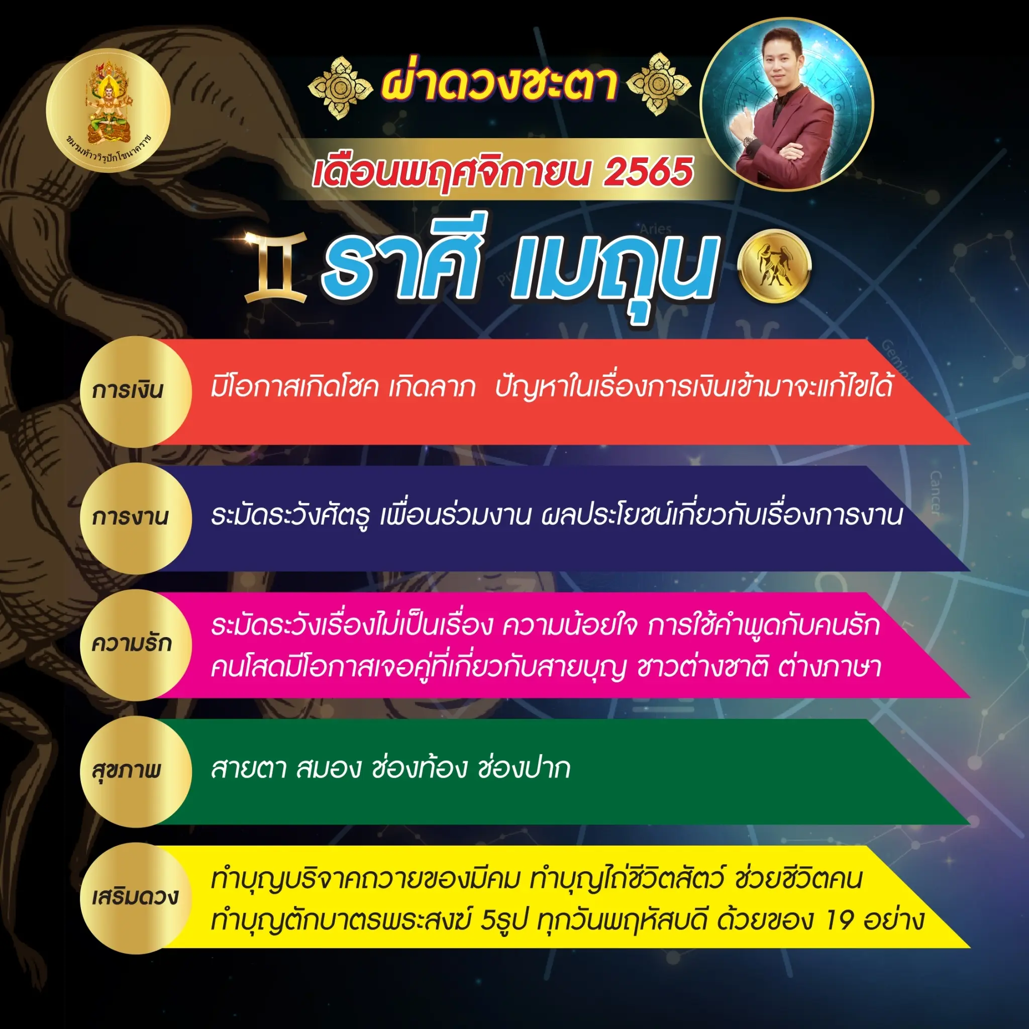 ดวงประจำเดือนพฤศจิกายน-2565