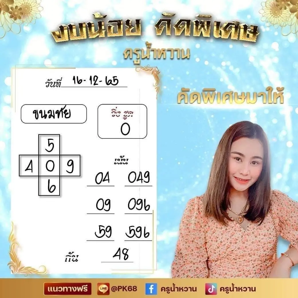 หวยครูน้ำหวาน-16-12-65