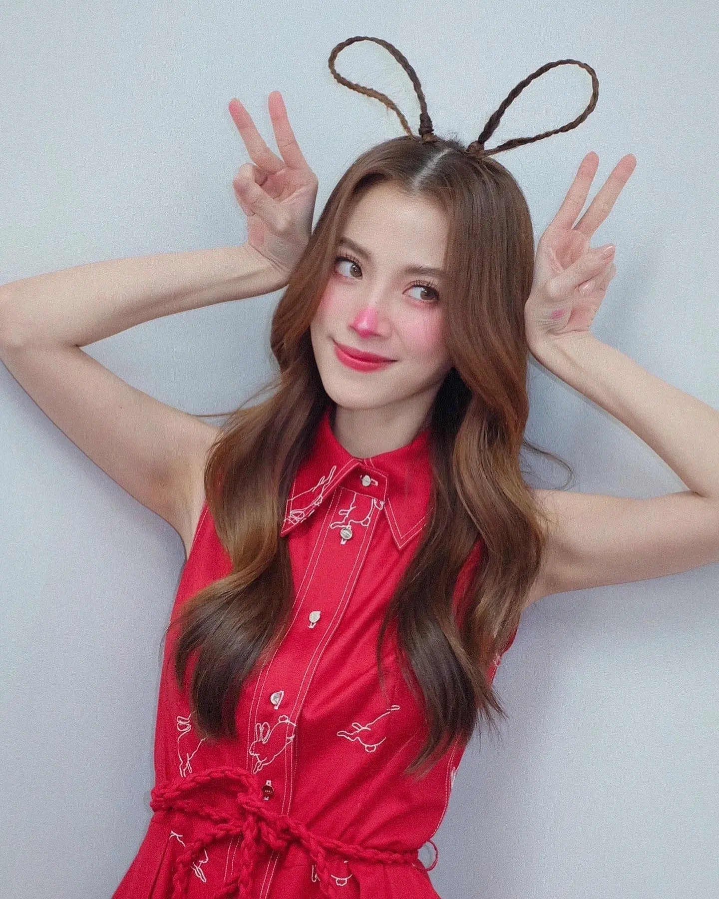ใบเฟิร์น-แปลงโฉมเป็นกระต่ายน้อย-ต้อนรับตรุษจีน-นาย-สาดหัวใจ-ไม่หยุด-9