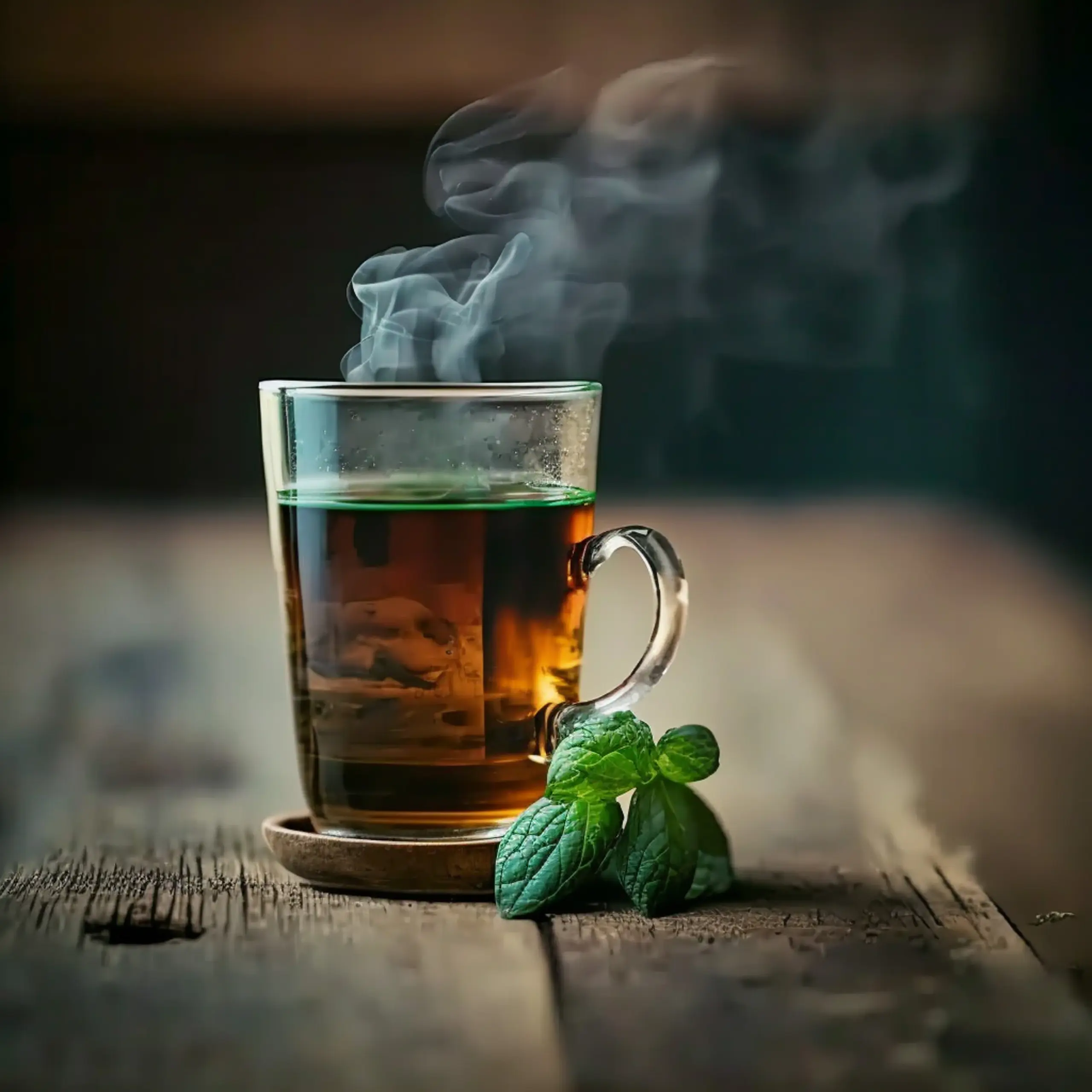 cup-hot-tea-wood-table-background-ai-generated-illustration-images