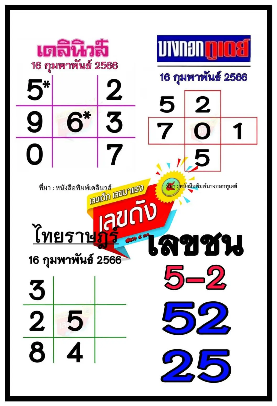 หวยเดลินิวส์-16-2-66