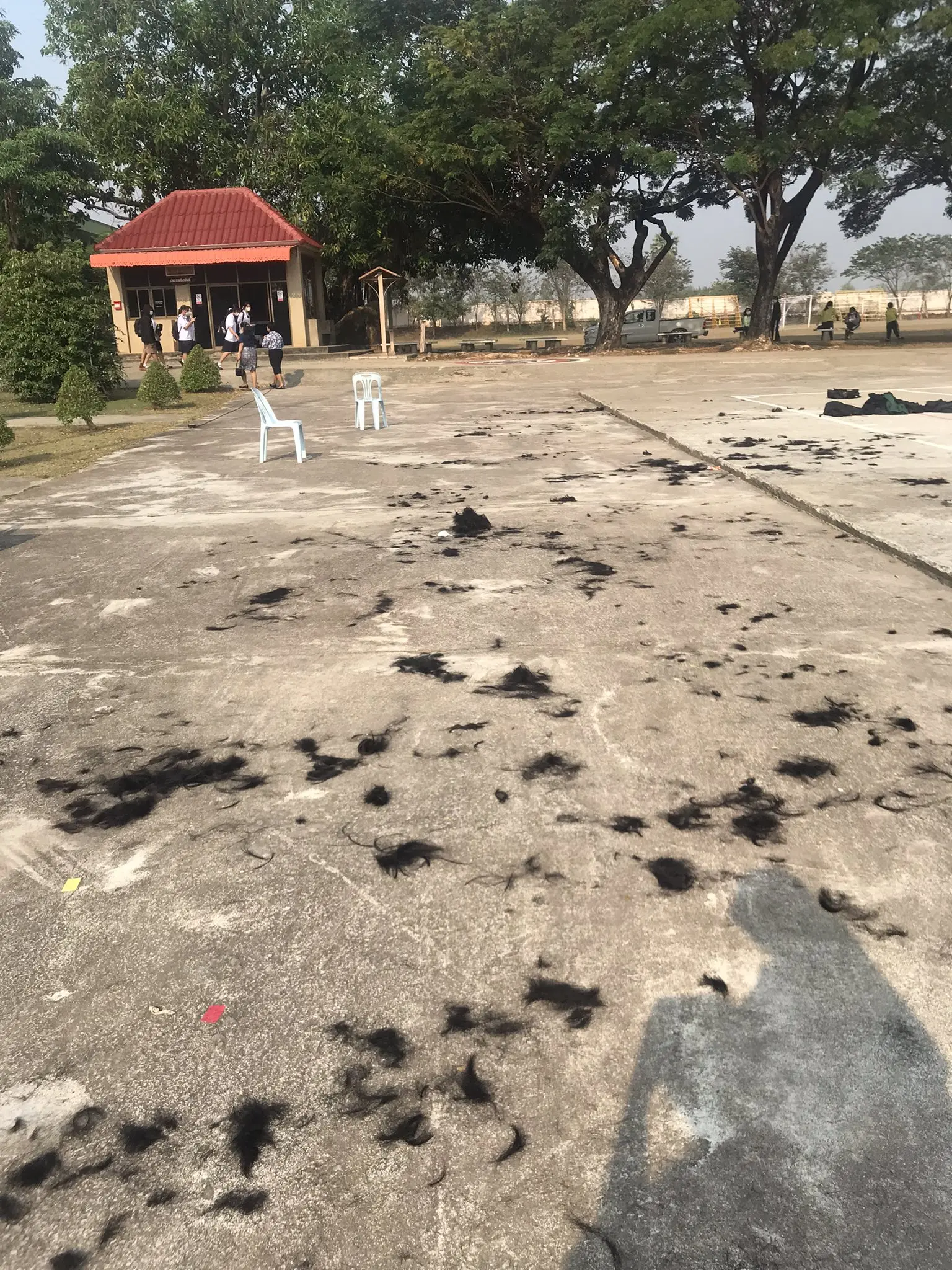 ตัดผมนักเรียน