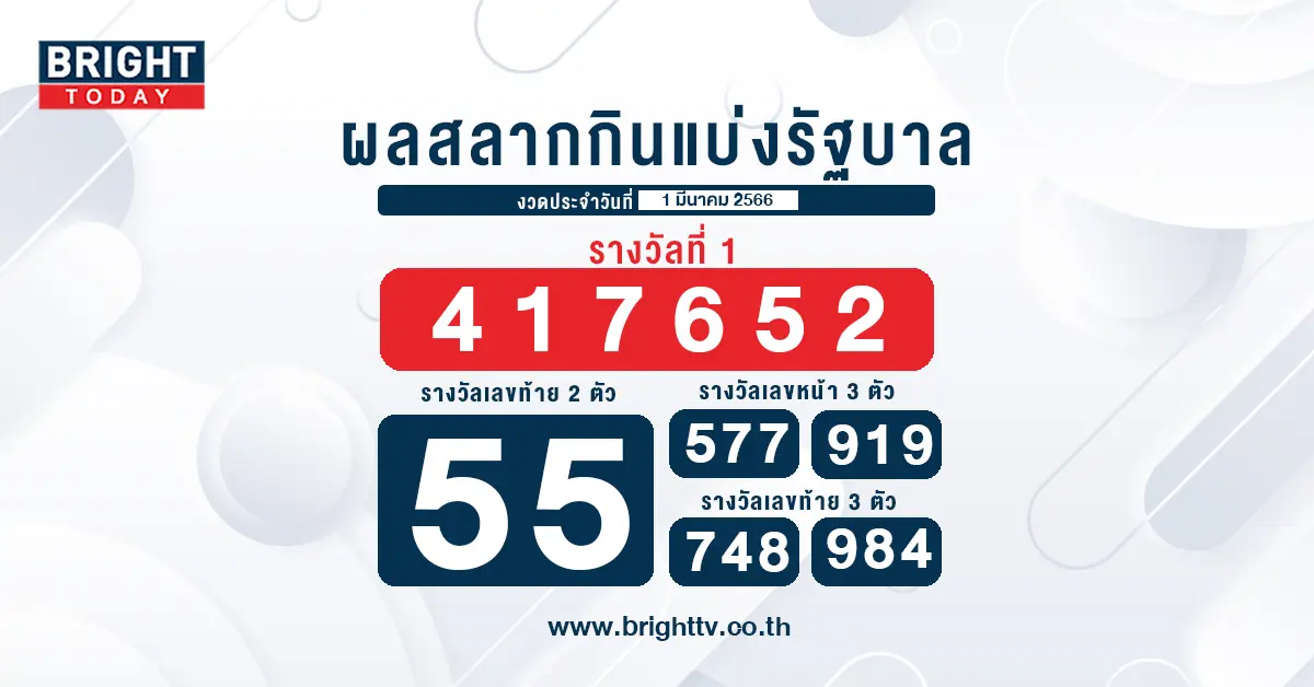 ตรวจหวย-1-มี.ค.-66-หวยงวดนี้-หวยรัฐบาลไทย-1