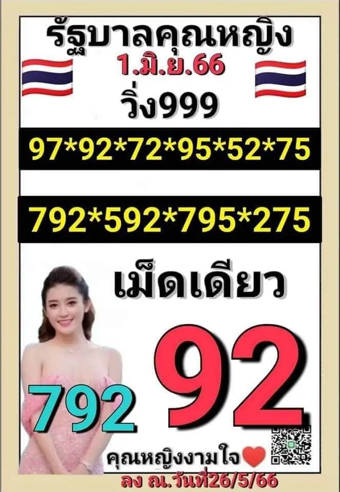 -หวยคุณหญิงงามใจ-1-6-66