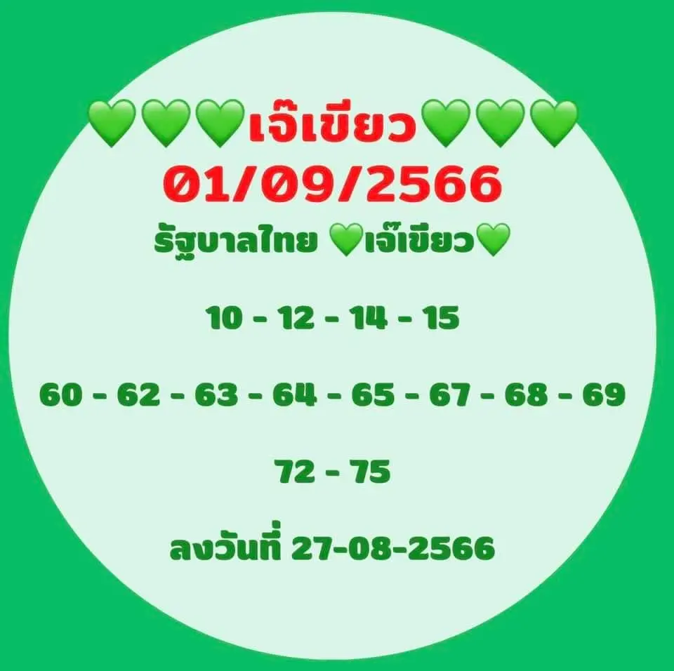 หวยเจ๊เขียว-1-9-66