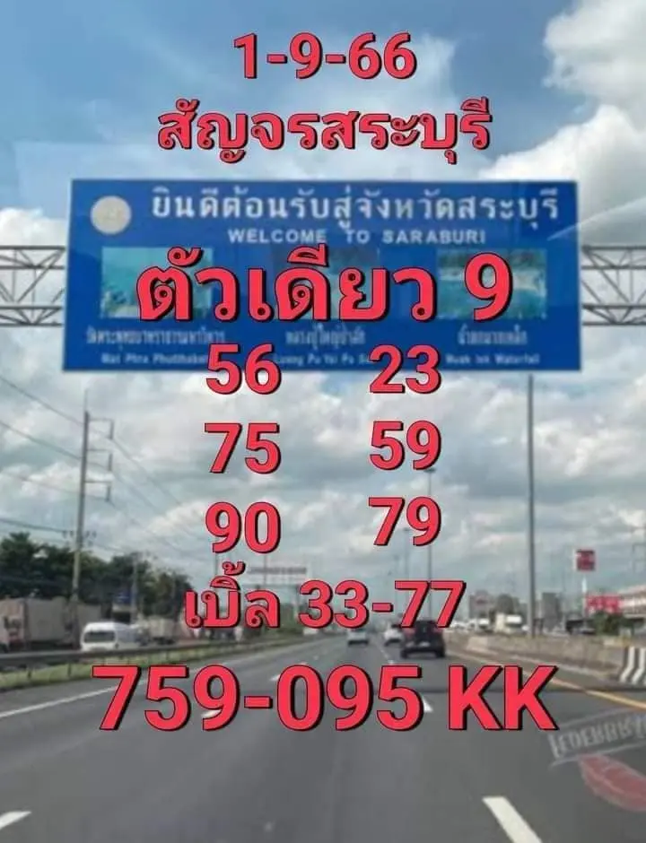 หวยสัญจรสระบุรี