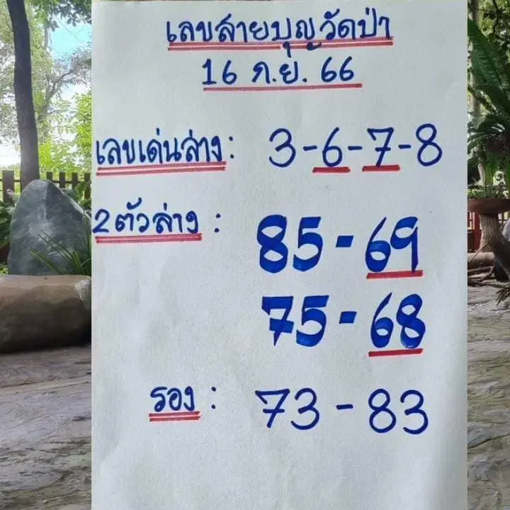 หวยวัดป่า-16-9-66