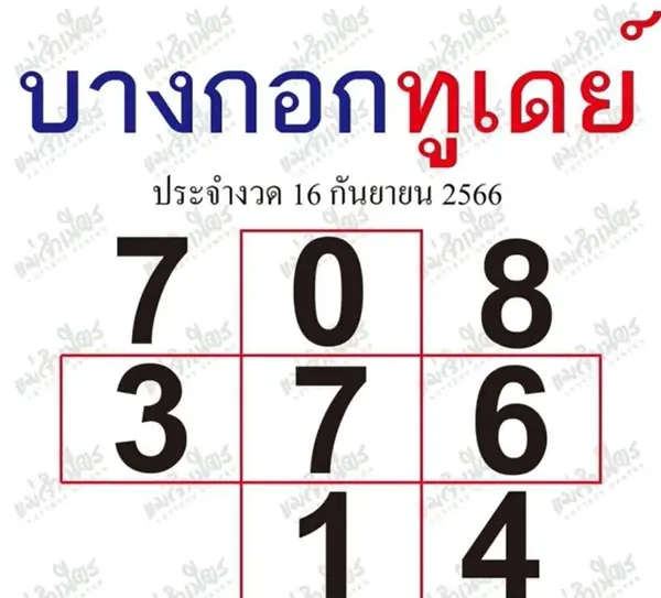 หวยบางกอกทูเดย์