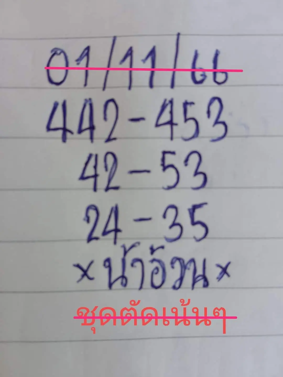 หวยน้าอ้วน-1-11-66