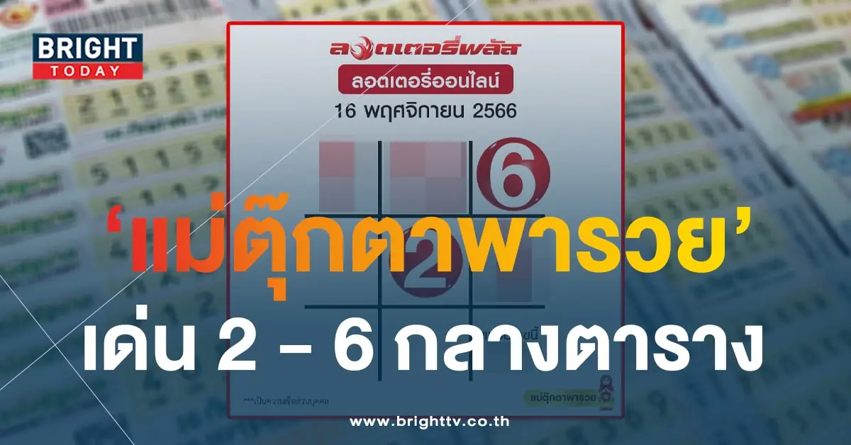 ตารางแม่ตุ๊กตาพารวย เลขเด็ด 16 11 66-1-min