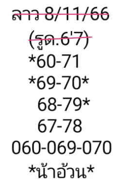 หวยลาว-น้าอ้วน-8-11-66
