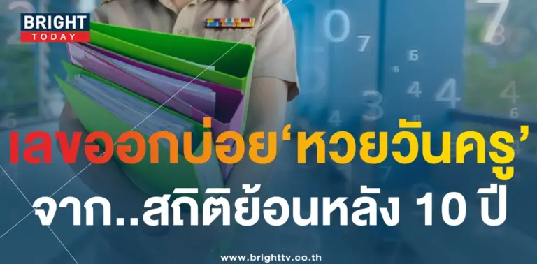 สถิติ หวยวันครู 17 1 67 ย้อนหลัง 10 ปี-min