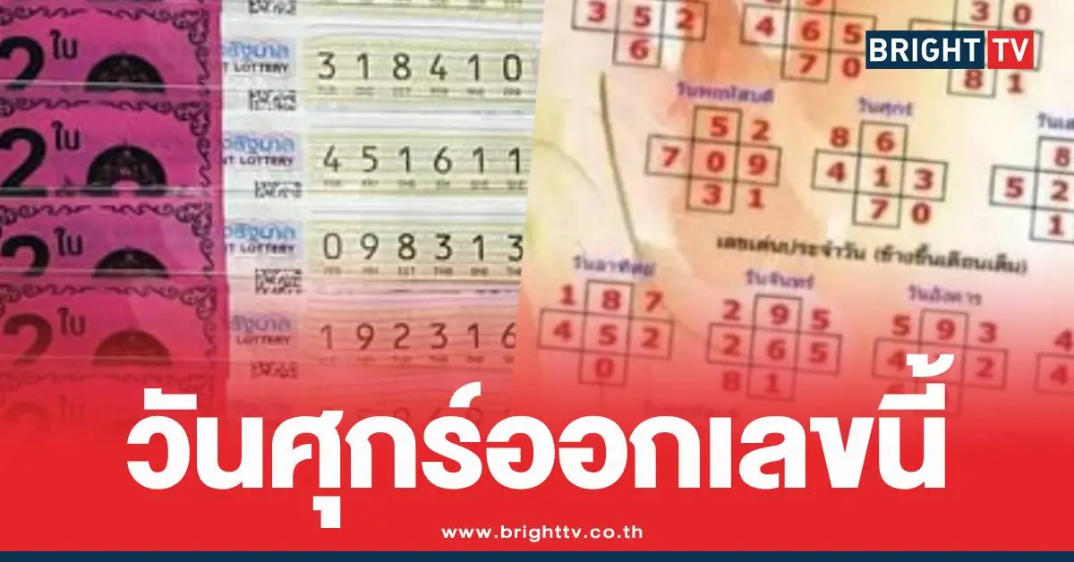 เลขกำลังวันศุกร์เลขเด็ดงวดนี้16พค