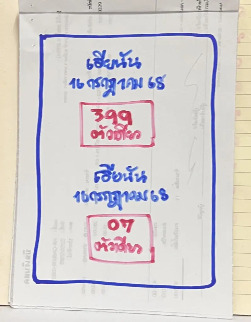 เลขเด็ด เฮียนัน ล่าสุด แนวทาง หวยวันพุธ 16 กรกฎาคม 2568