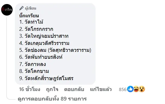 เปิดชื่อ 9 วัด ในจังหวัดสมุทรสาคร โยง สีกากอล์ฟ