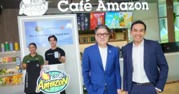 01 - LINE MAN Wongnai จับมือ Café Amazon เปิดตัว Digital Store แห่งแรกขอ