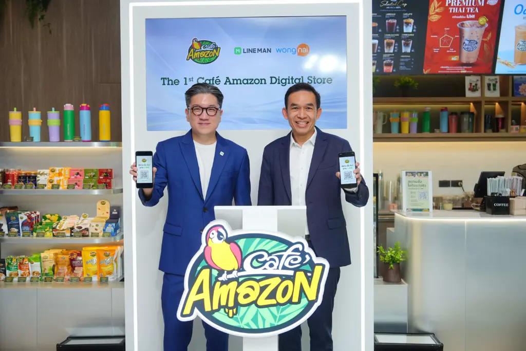02 - LINE MAN Wongnai จับมือ Café Amazon เปิดตัว Digital Store แห่งแรกขอ