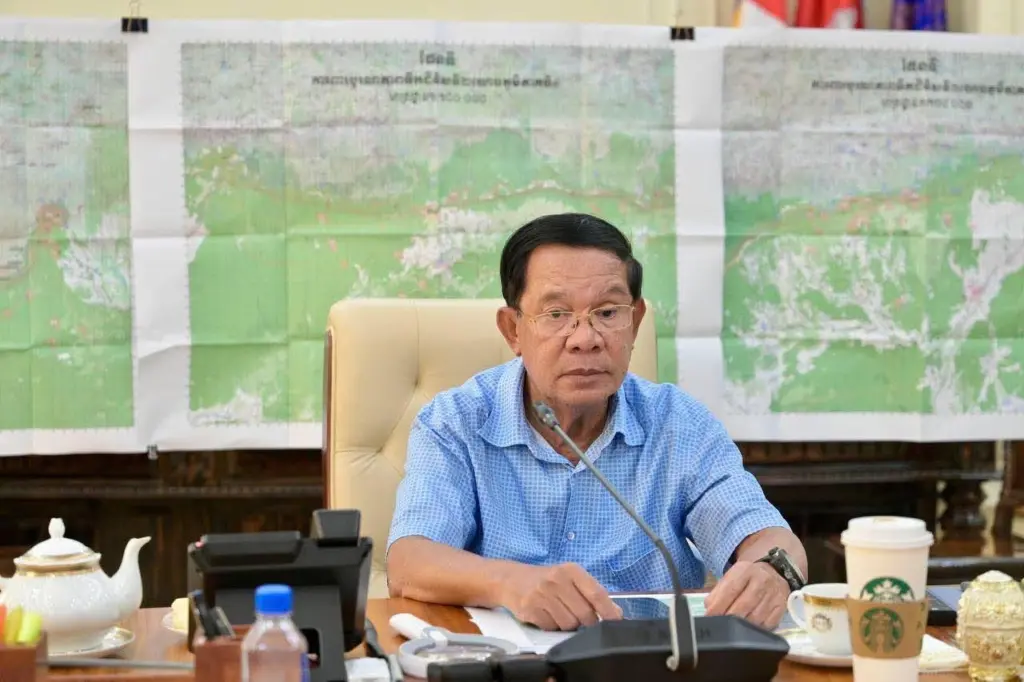 ฮุนเซนแผนที่ไทย