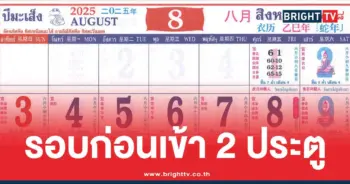 รวมเลขปฏิทินท้าวเวสสุวรรณ สิงหาคม