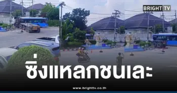 รถพ่วงซิ่งหนีตำรวจชนอู่รถเมล์